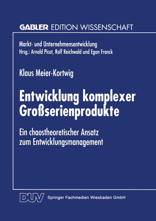 Produktbild: Entwicklung komplexer Gro&szlig;serienprodukte
