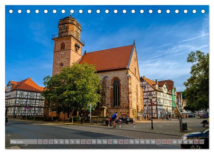 Produktbild: Ein Blick auf Rotenburg an der Fulda (Tischkalender 2026 DIN A5 quer), CALVENDO Monatskalender