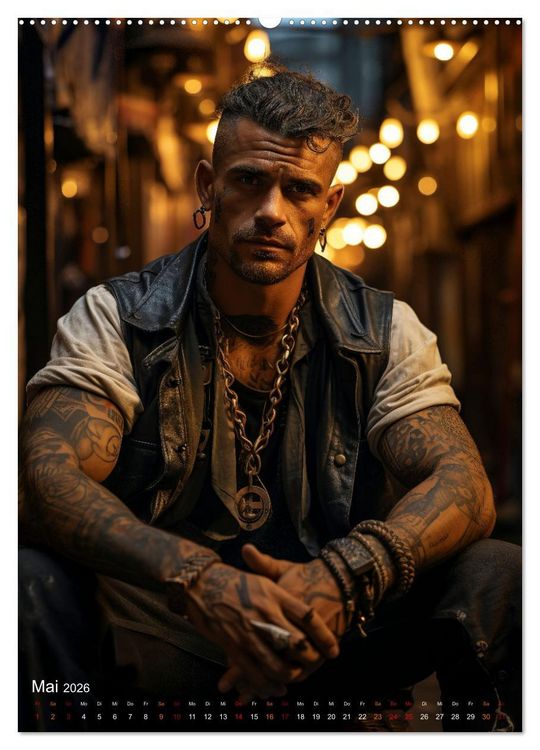 Produktbild: Tattoos Kunst auf der Haut (hochwertiger Premium Wandkalender 2026 DIN A2 hoch), Kunstdruck in Hochglanz