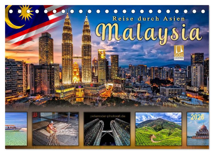 Produktbild: Reise durch Asien - Malaysia (Tischkalender 2026 DIN A5 quer), CALVENDO Monatskalender