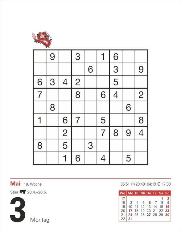 Produktbild: Sudoku Tagesabrei&szlig;kalender 2027 - Das Kult-R&auml;tsel aus Japan
