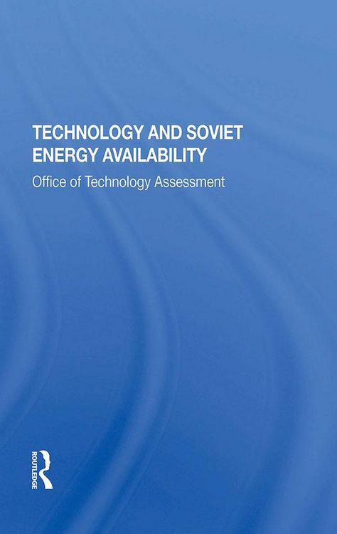 Produktbild: Technology And Soviet Energy Availability
