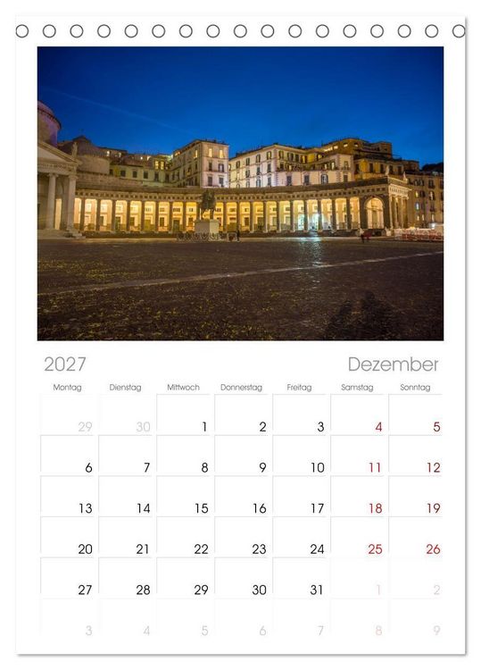 Produktbild: Tischplaner 2027 - Wundersch&ouml;nes Neapel - Bella Napoli (A5 Tischkalender zum Aufstellen) CALVENDO
