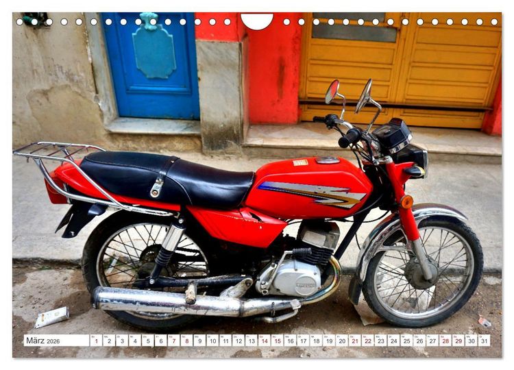 Produktbild: Made in Japan - Motorrad-Legende Suzuki in Kuba (Wandkalender 2026 DIN A4 quer), CALVENDO Monatskalender
