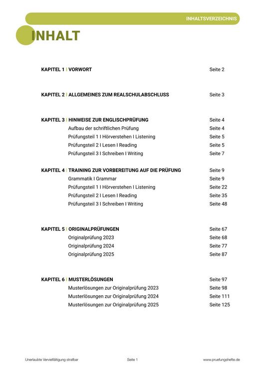 Produktbild: Pr&uuml;fungsheft & Training - 2026 Englisch Realschule &ndash; Sachsen &ndash; Original-Pr&uuml;fungen und L&ouml;sungen