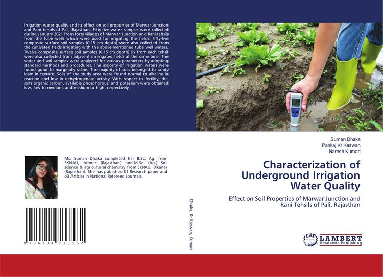 Produktbild: Characterization of Underground Irrigation Water Quality