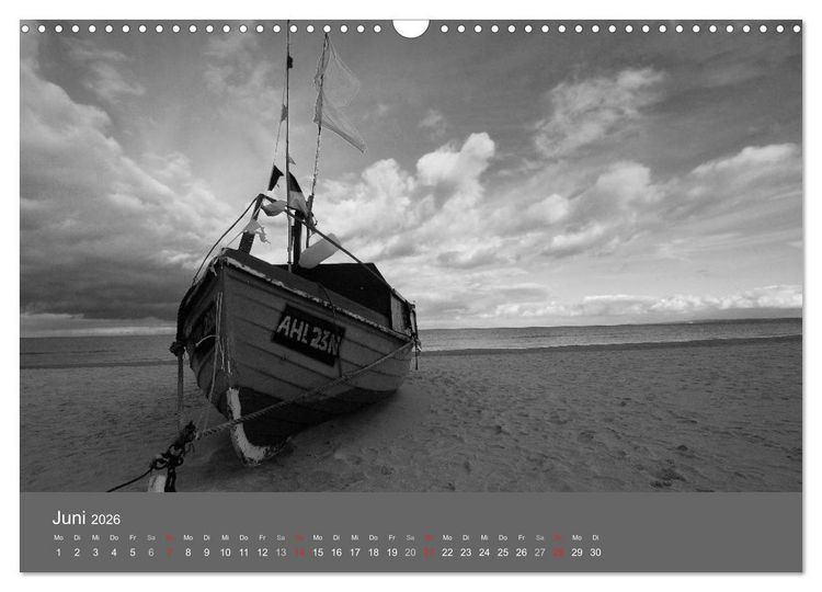 Produktbild: Ostsee - von schwarz bis wei&szlig; (Wandkalender 2026 DIN A3 quer), CALVENDO Monatskalender