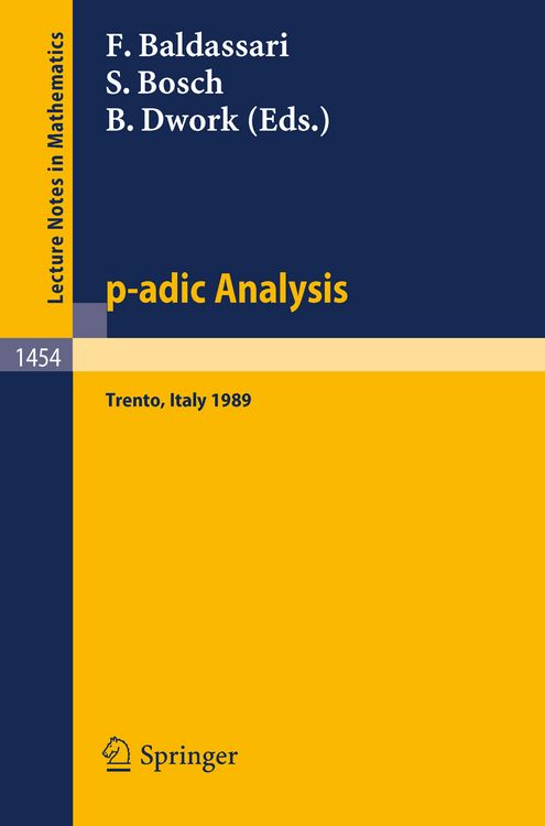 Produktbild: p-adic Analysis