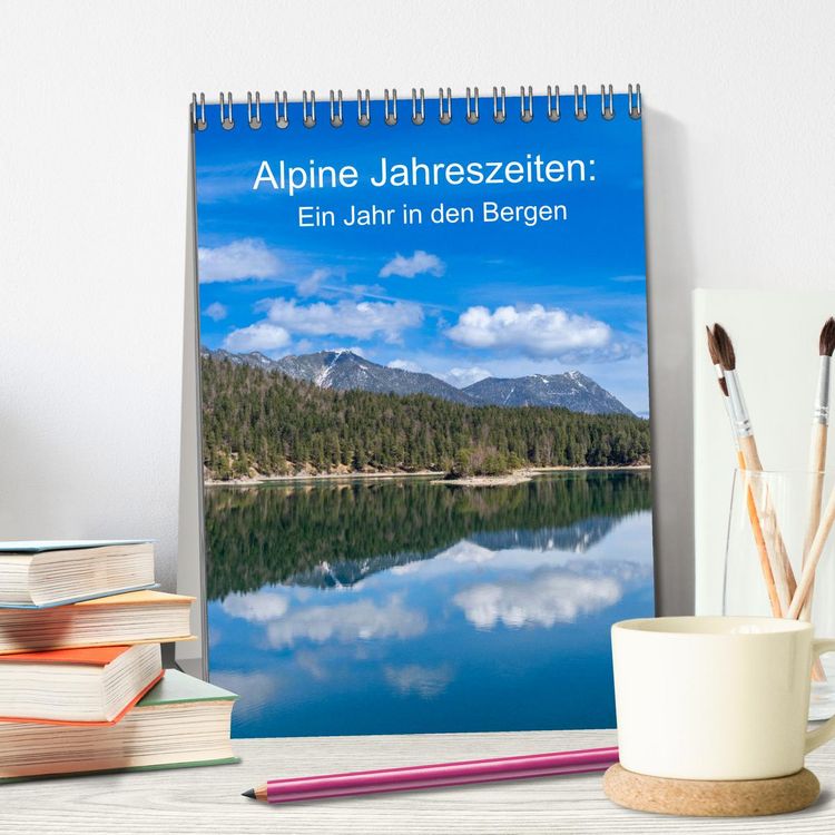 Produktbild: Alpine Jahreszeiten: Ein Jahr in den Bergen (Tischkalender 2026 DIN A5 hoch), CALVENDO Monatskalender