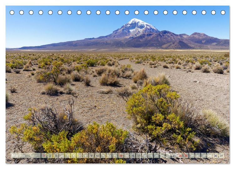 Produktbild: Entdecke Bolivien (Tischkalender 2026 DIN A5 quer), CALVENDO Monatskalender