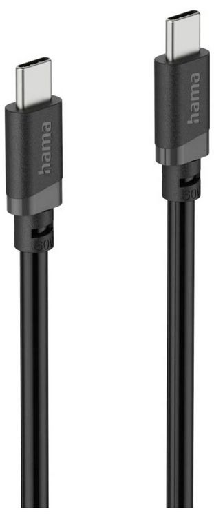 Produktbild: Hama USB-Ladekabel USB 2.0 USB-C&reg; Stecker 1m Schwarz 00201806