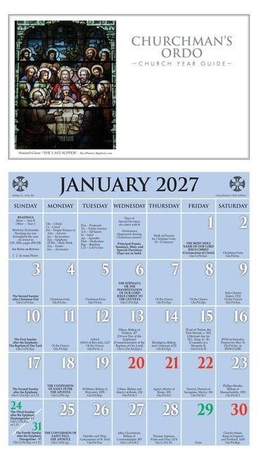 Produktbild: 2027 Churchman's Ordo Kalendar