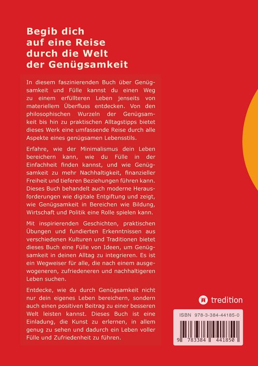 Produktbild: Gen&uuml;gsamkeit und F&uuml;lle