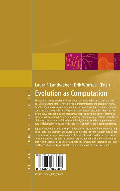 Produktbild: Evolution as Computation