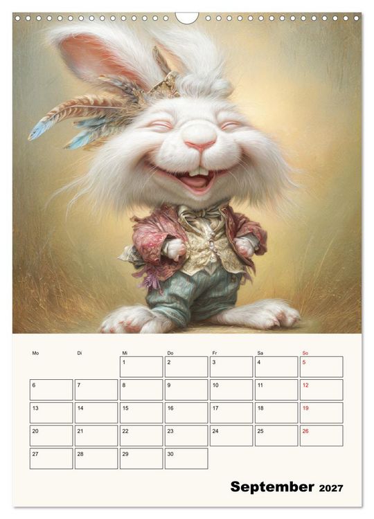 Produktbild: Wundersame Seelen. Kaninchen zwischen Fantasie, Humor und feiner Poesie (Wandkalender 2027 DIN A3 hoch), CALVENDO Monatskalender