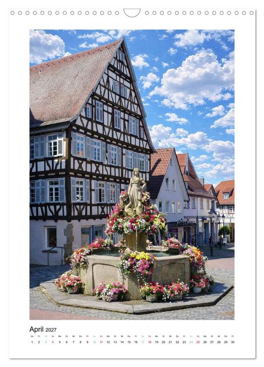 Produktbild: Unterwegs in und um Backnang (Wandkalender 2027 DIN A3 hoch), CALVENDO Monatskalender