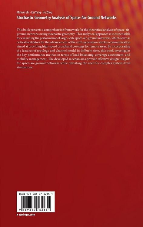Produktbild: Stochastic Geometry Analysis of Space-Air-Ground Networks