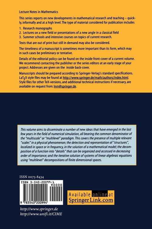 Multiscale Problems and Methods in Numerical Simulations