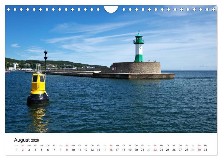 Produktbild: R&uuml;gen und Hiddensee (Wandkalender 2026 DIN A4 quer), CALVENDO Monatskalender