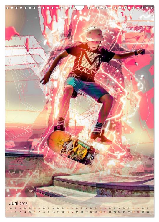 Produktbild: Skateboarding - einfach cool (Wandkalender 2026 DIN A3 hoch), CALVENDO Monatskalender