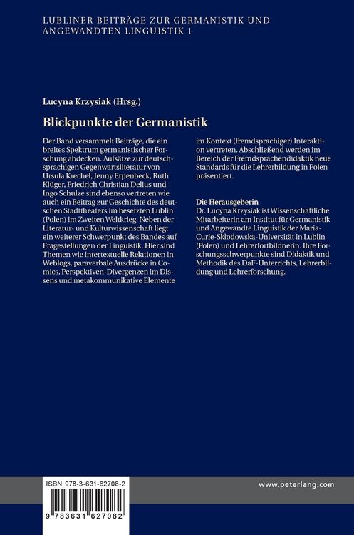 Produktbild: Blickpunkte der Germanistik