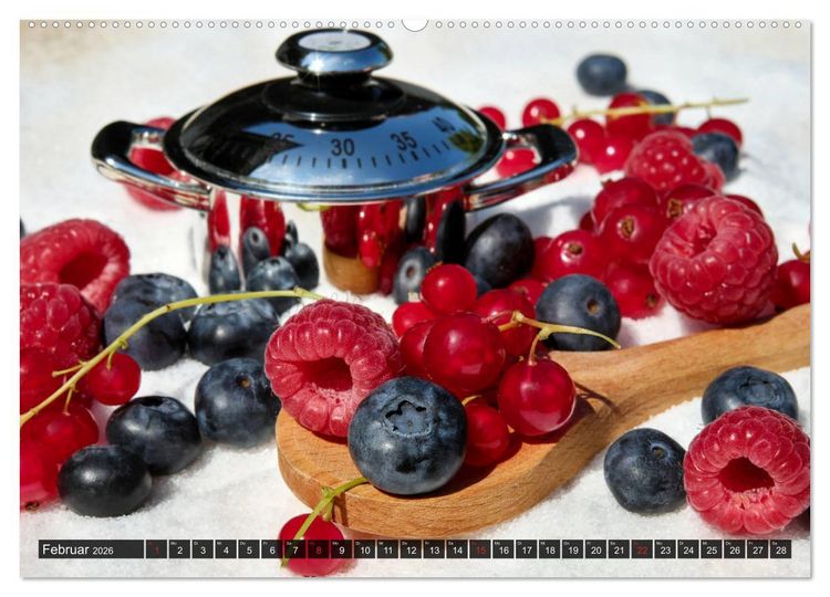Produktbild: Superfood Blaubeere. Ich esse gerne Heidelbeeren! (Wandkalender 2026 DIN A2 quer), CALVENDO Monatskalender