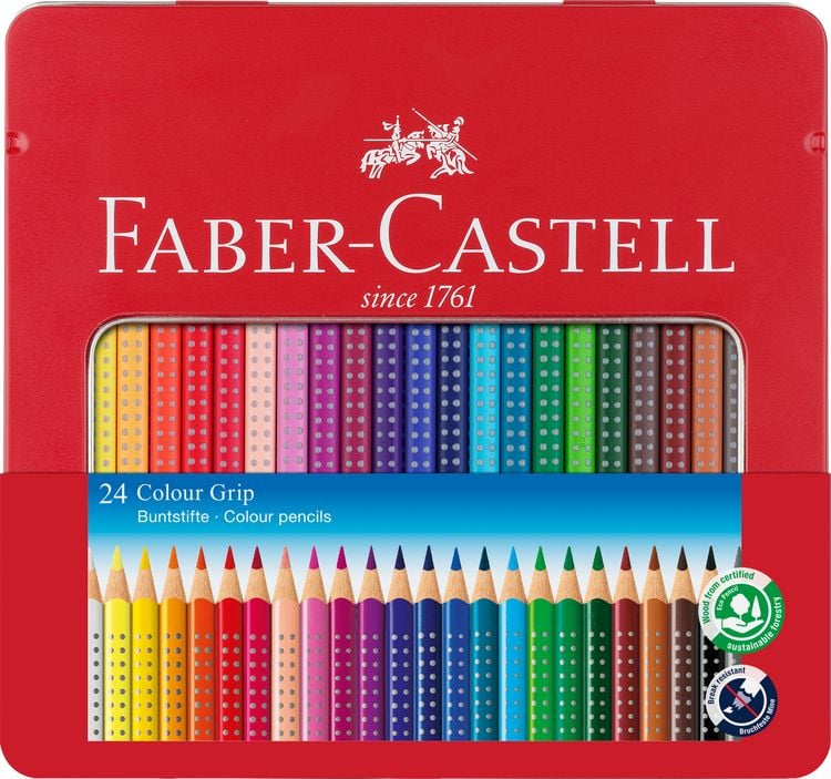 Produktbild: Faber-Castell Buntstifte Colour Grip, 24er Set