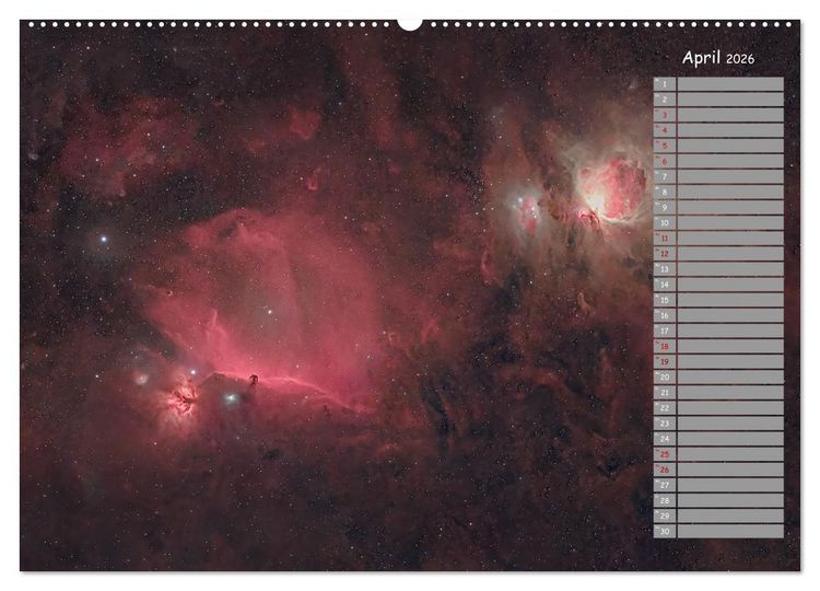Produktbild: Deep-Sky Amateurastronomie (hochwertiger Premium Wandkalender 2026 DIN A2 quer), Kunstdruck in Hochglanz