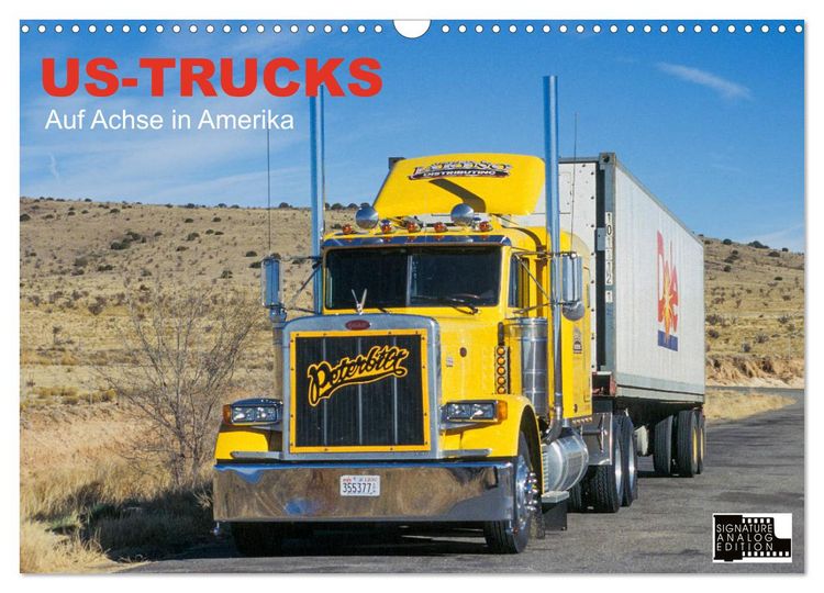 Produktbild: US-Trucks - Auf Achse in Amerika (Wandkalender 2026 DIN A3 quer), CALVENDO Monatskalender