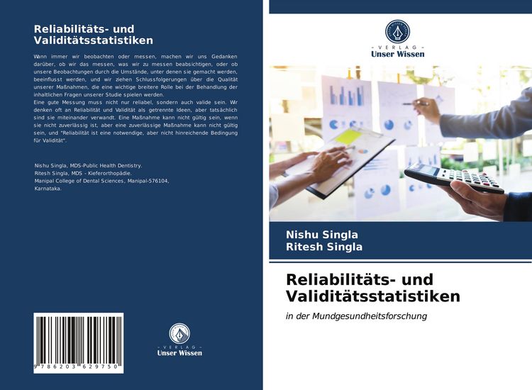 Produktbild: Reliabilit&auml;ts- und Validit&auml;tsstatistiken