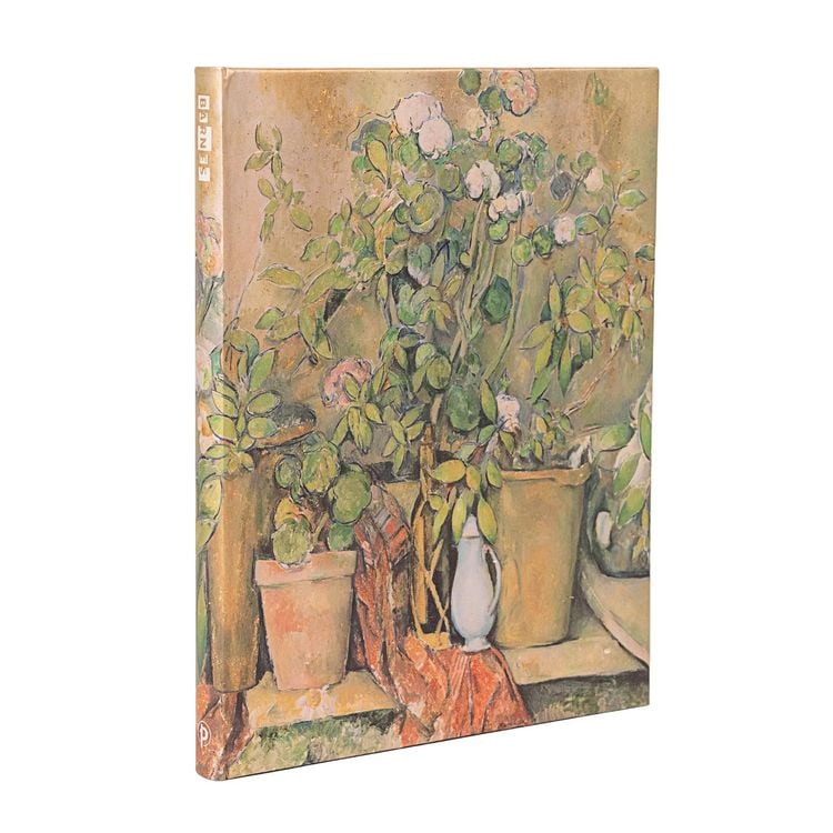 Produktbild: Hardcover Notizbuch, Cezannes Terrakotta-T&ouml;pfe und Blumen, Ultra, Unliniert