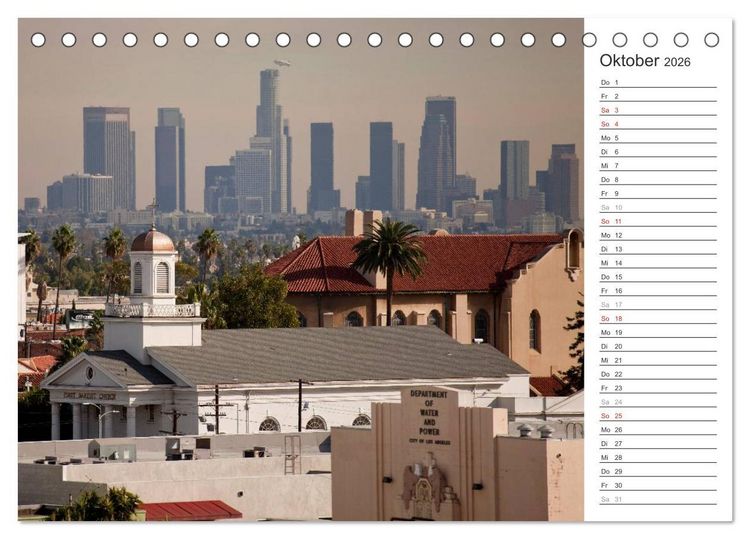 Produktbild: Skylines weltweit (Tischkalender 2026 DIN A5 quer), CALVENDO Monatskalender