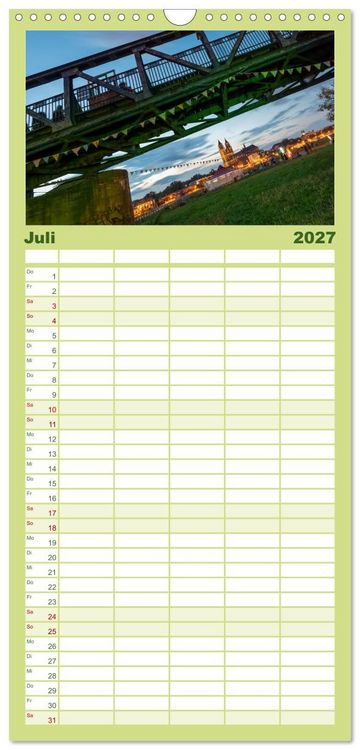 Produktbild: Familienplaner 2027 - Typisch Magdeburg mit 5 Spalten (Wandkalender, 21 x 45 cm) CALVENDO