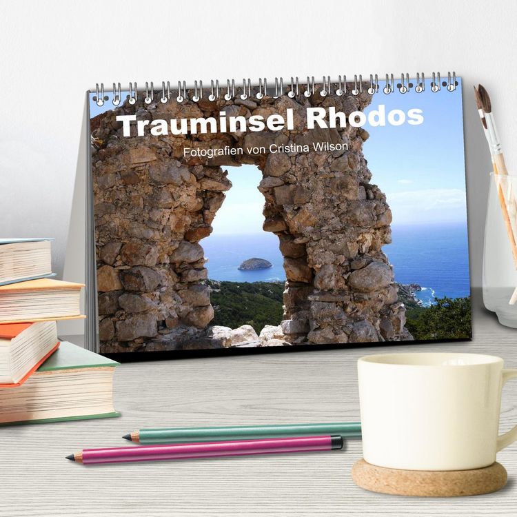 Produktbild: Trauminsel Rhodos (Tischkalender 2026 DIN A5 quer), CALVENDO Monatskalender