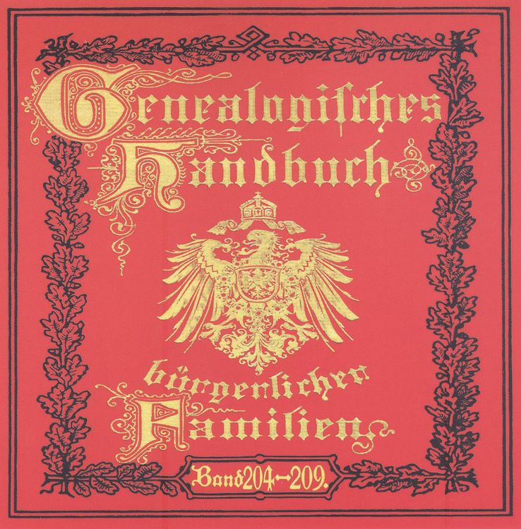Produktbild: Deutsches Geschlechterbuch - CD-ROM. Genealogisches Handbuch b&uuml;rgerlicher Familien / Genealogisches Handbuch b&uuml;rgerlicher Familien B&auml;nde 204-209