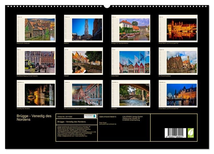 Produktbild: Br&uuml;gge - Venedig des Nordens (hochwertiger Premium Wandkalender 2026 DIN A2 quer), Kunstdruck in Hochglanz