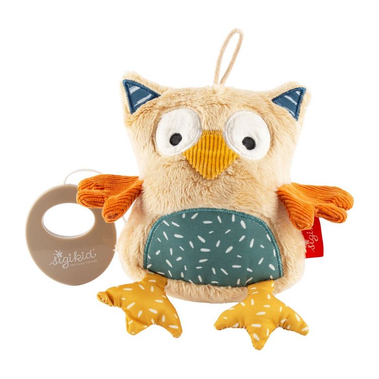 Sigikid ® Doudou Plat Carré Éléphant Coton Lolo Lombardo