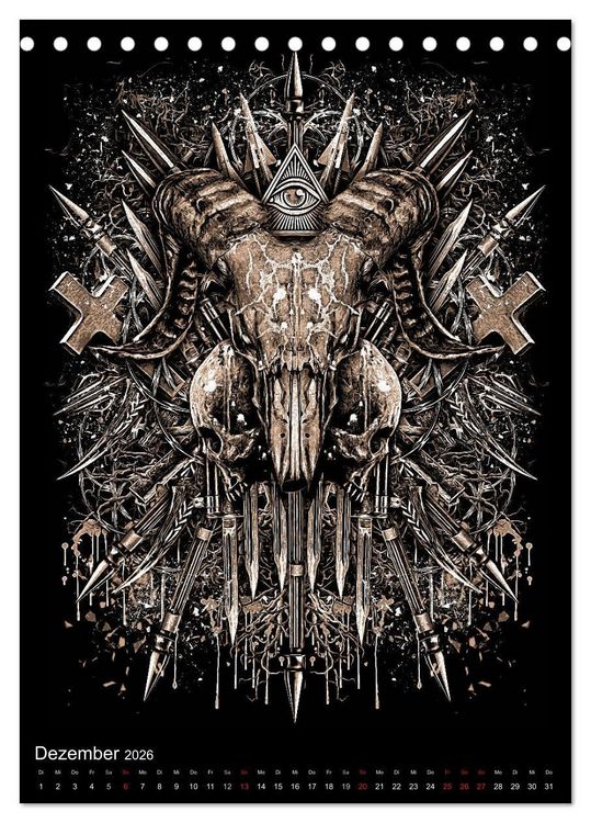 Produktbild: BLOODBOY/WAR ILLUSTRATION (Tischkalender 2026 DIN A5 hoch), CALVENDO Monatskalender