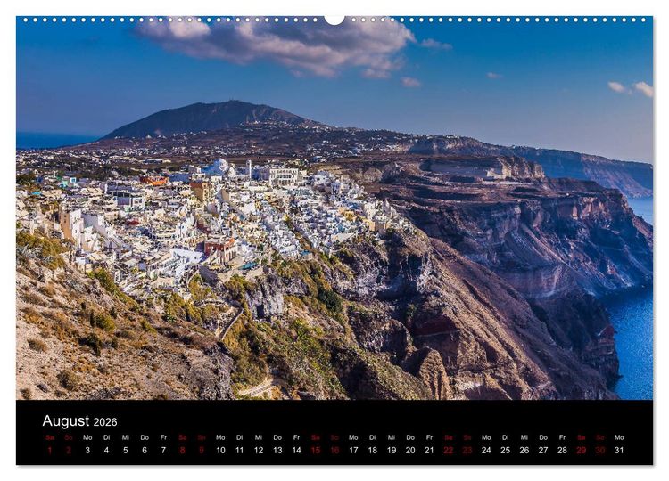 Produktbild: Reiseziele in Griechenland (hochwertiger Premium Wandkalender 2026 DIN A2 quer), Kunstdruck in Hochglanz