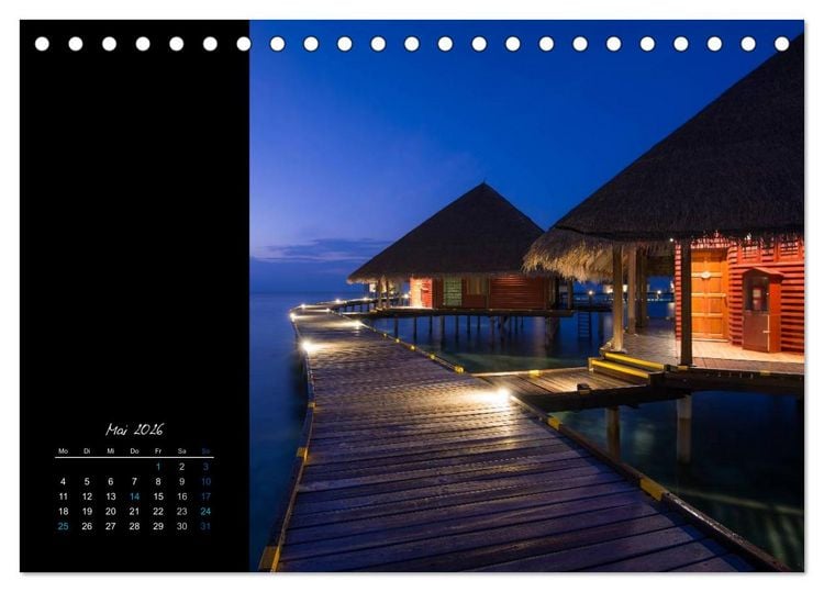 Produktbild: Malediven - dem Himmel so nah (Tischkalender 2026 DIN A5 quer), CALVENDO Monatskalender