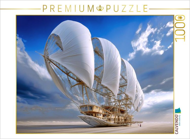 Produktbild: CALVENDO Puzzle Schwingen aus Licht und Stoff | 1000 Teile Lege-Gr&ouml;&szlig;e 64x48cm Foto-Puzzle f&uuml;r gl&uuml;ckliche Stunden