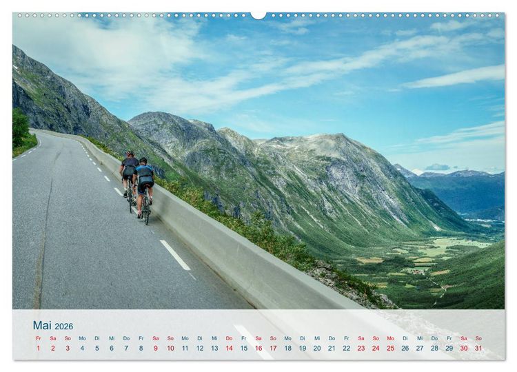 Produktbild: Norwegen von Oslo bis &Aring;lesund (hochwertiger Premium Wandkalender 2026 DIN A2 quer), Kunstdruck in Hochglanz