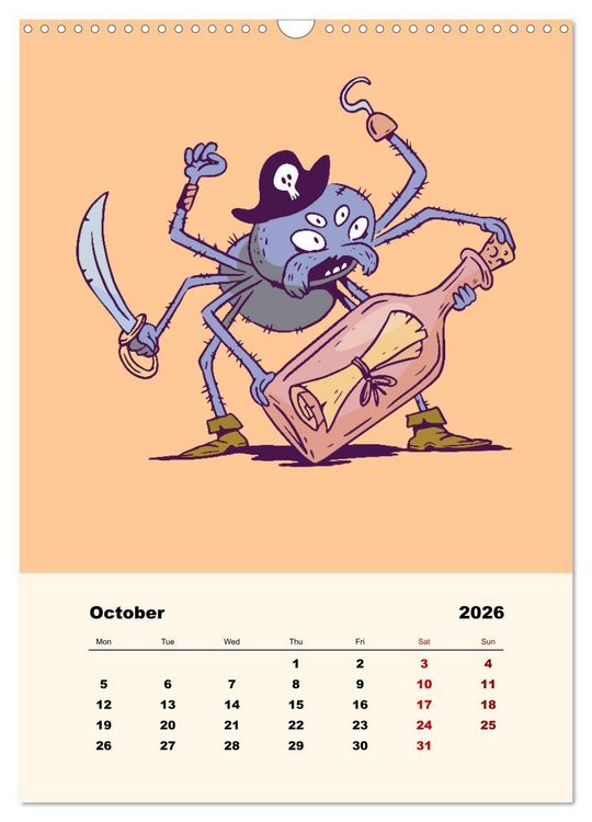 Produktbild: The Funny Pirates (Wall Calendar 2026 DIN A3 portrait), CALVENDO 12 Month Wall Calendar