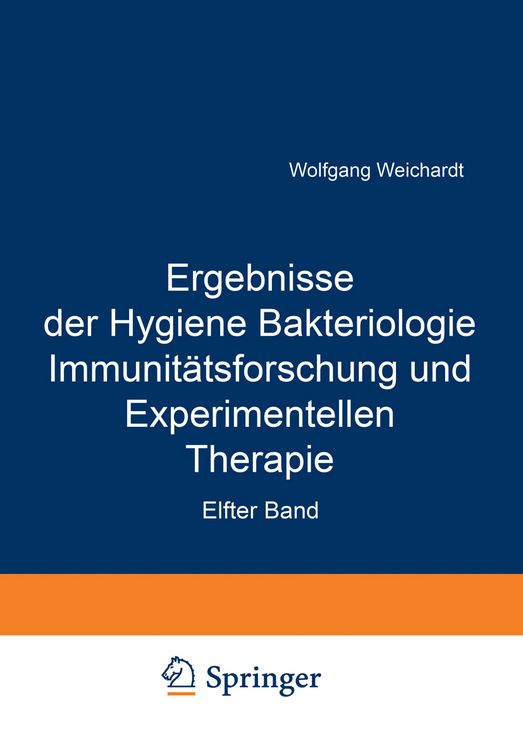 Produktbild: Ergebnisse der Hygiene Bakteriologie Immunit&auml;tsforschung und Experimentellen Therapie
