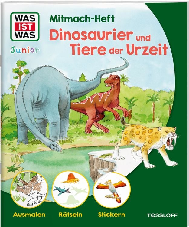 Bild vom Artikel WAS IST WAS Junior Mitmach-Heft Dinosaurier und Tiere der Urzeit vom Autor Ida Schuhmann