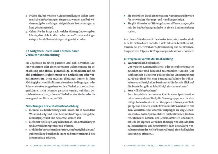 Produktbild: Beobachtung und Entwicklungsdokumentation