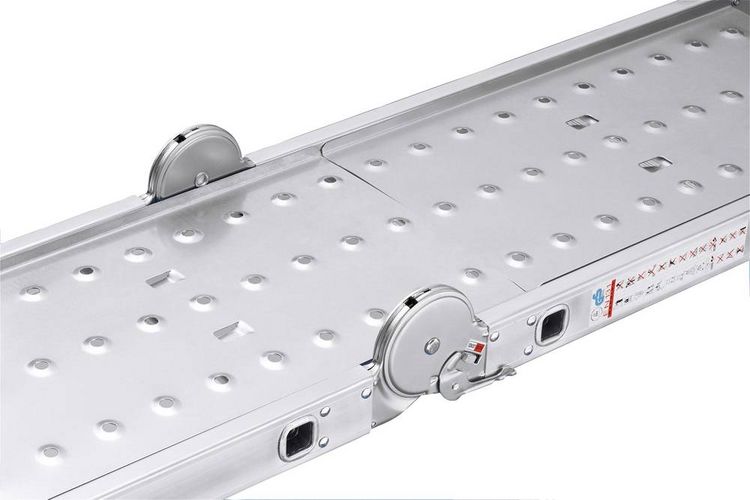 Produktbild: Hailo ProfiStep&reg; combi 7412-037 Aluminium Multifunktionsleiter Arbeitsh&ouml;he (max.): 4.35 m Silber 16.7 kg