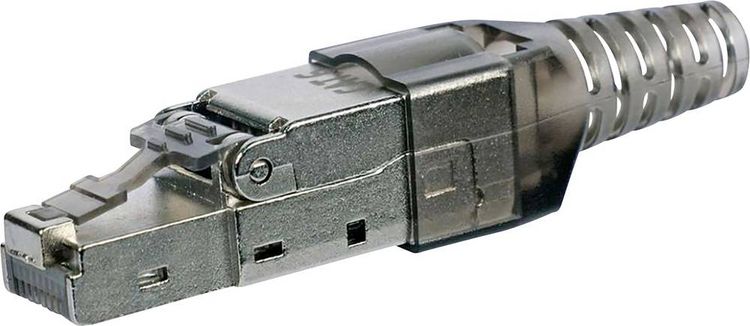 Produktbild: Kathrein EML 12 Professioneller feldkonfektionierbarer RJ45 Steckerverbinder Cat.6A 212500001 1 St.