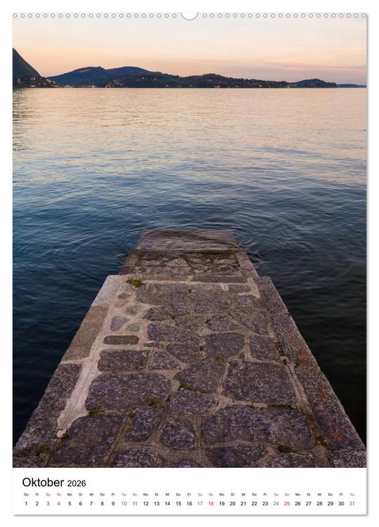 Produktbild: Lago Maggiore - Das Westufer (Wandkalender 2026 DIN A2 hoch), CALVENDO Monatskalender