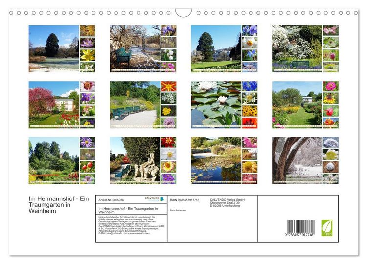 Produktbild: Im Hermannshof - Ein Traumgarten in Weinheim (Wandkalender 2026 DIN A3 quer), CALVENDO Monatskalender